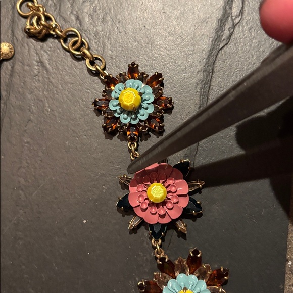 J. Crew Floral Multicolor Necklace - Picture 3 of 4